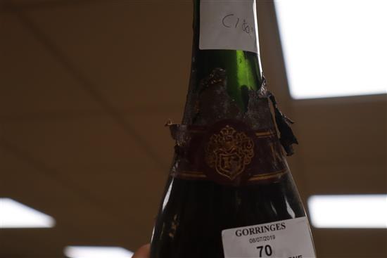 One bottle of Krug champagne, 1966 and a large quantity of wine labels